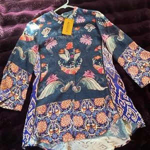 Citron button down top size S